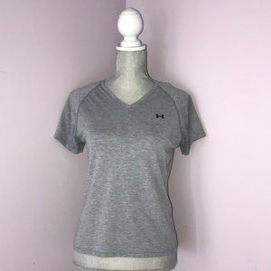 Gray under armour short sleeve shirt